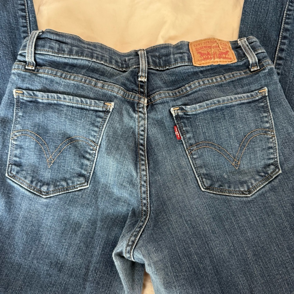 Levi's Blue Lowrise Straight Leg Jeans Classic Style